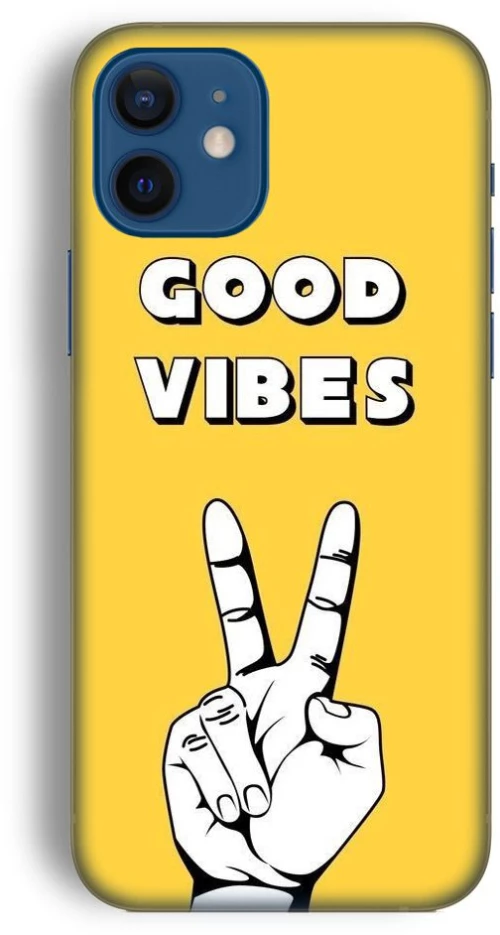 YELLOW GOOD VIBES Silicone Case Θήκη για Iphone 12