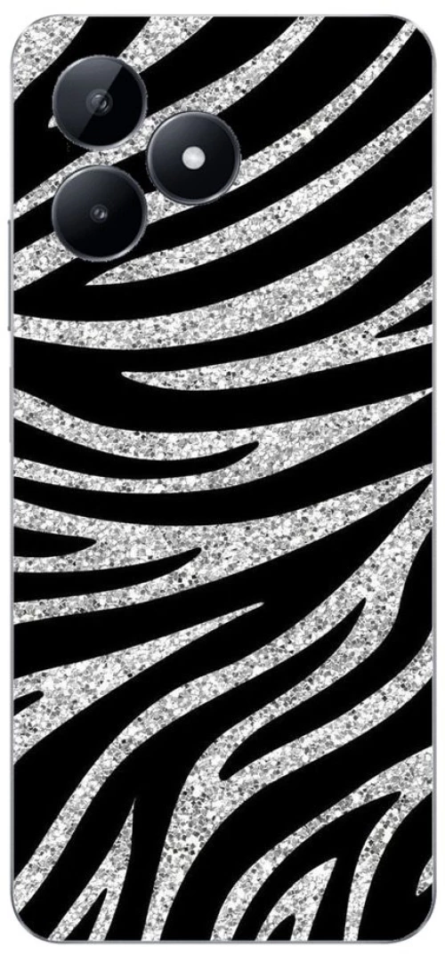 Animal Print Silicone case Θήκη για Realme C53 zebra