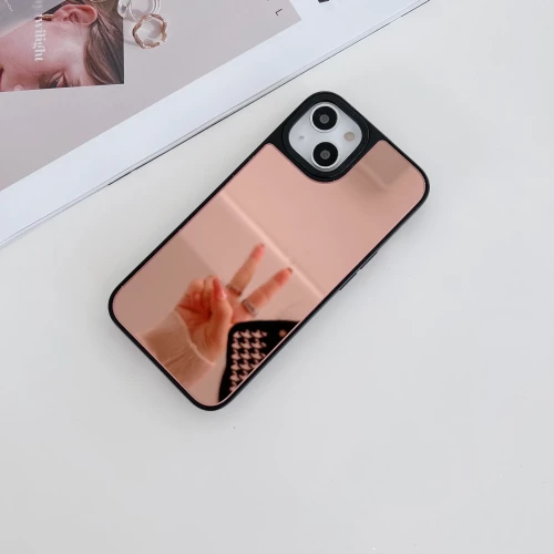 Selfie Mirror Θηκη για iPhone 15 Rose Gold