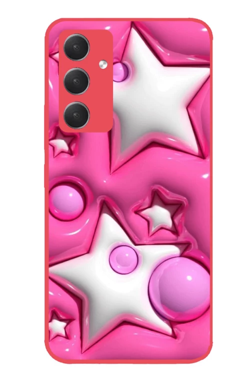 STARS Premium Protective Hard Case hot pink Θήκη για Samsung Galaxy A34 5G