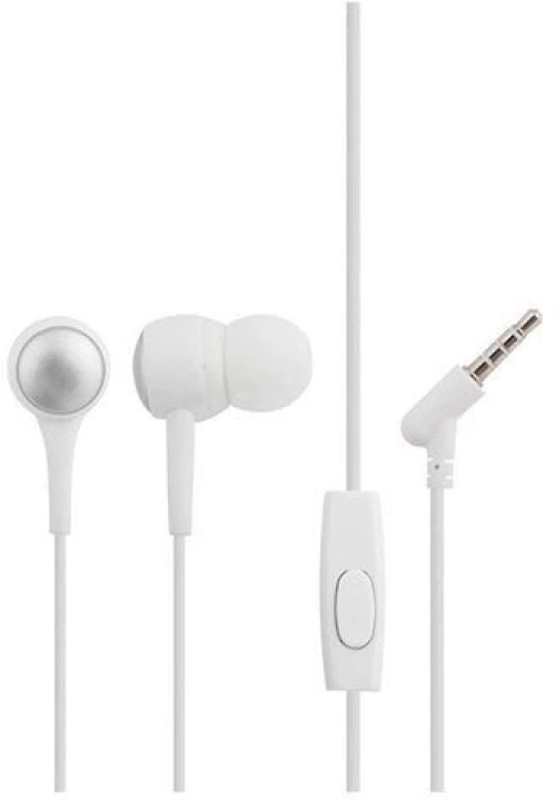 Ακουστικά ενσύρματα HOCO M19 με μικρόφωνο mini jack 3,5mm White