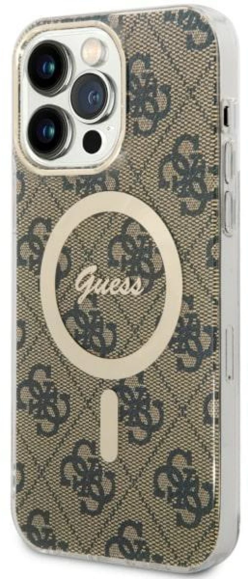 Guess hardcase 4G MagSafe Θήκη για iPhone 13 Pro Max 6,7 "brown