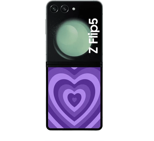 PREMIUM PROTECTIVE HARD CASE Hearts purple θήκη για SAMSUNG GALAXY Z FLIP 5