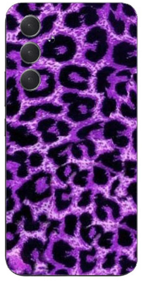 Purple Leopard Silicone Case θήκη για Samsung Galaxy A54 5g