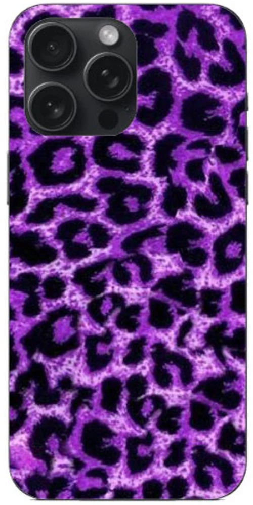 Animal Print Leopard Purple Case Θήκη για iPhone 15 Pro Max