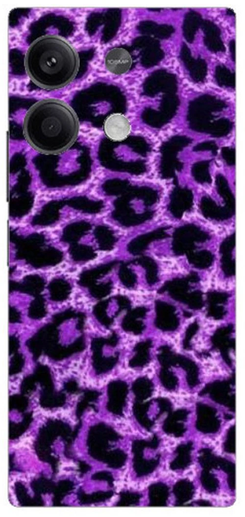 Purple Leopard Silicone Case θήκη για Xiaomi Poco X6 5G