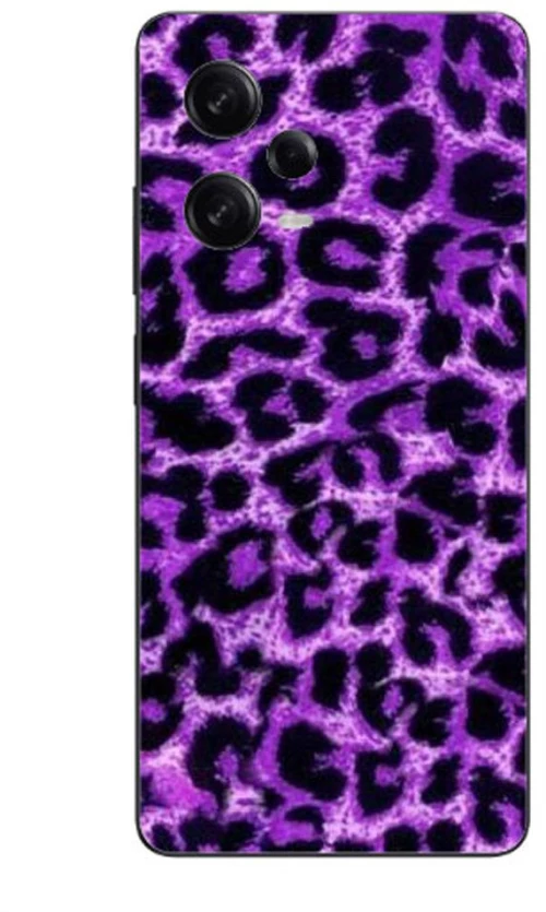 Purple Leopard Silicone Case θήκη για Xiaomi Redmi note 12 5g