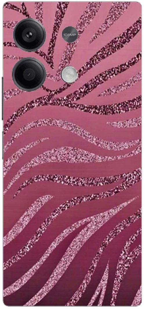 Pink Zebra Silicone Case θήκη για Xiaomi Poco X6 5G