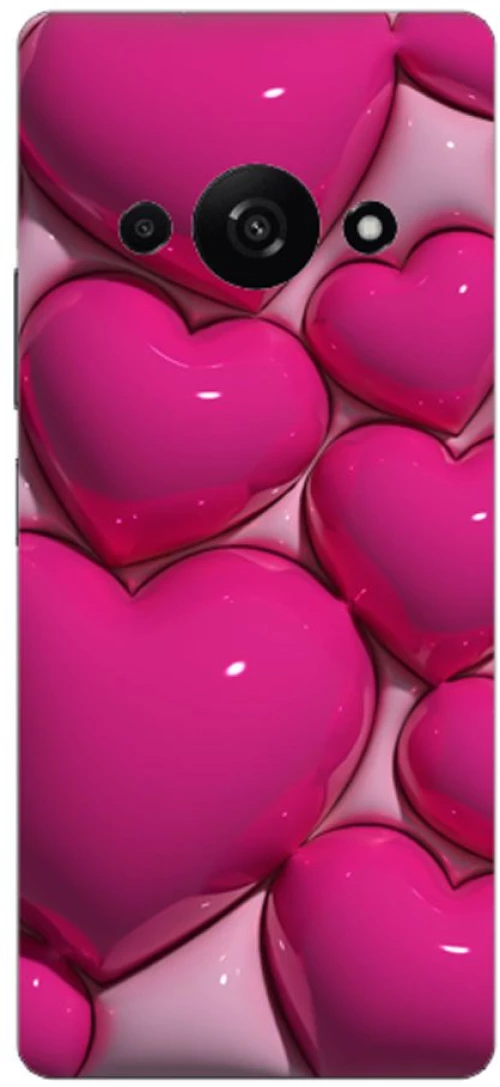 Pink Hearts Silicone Case θήκη για Xiaomi Redmi A3