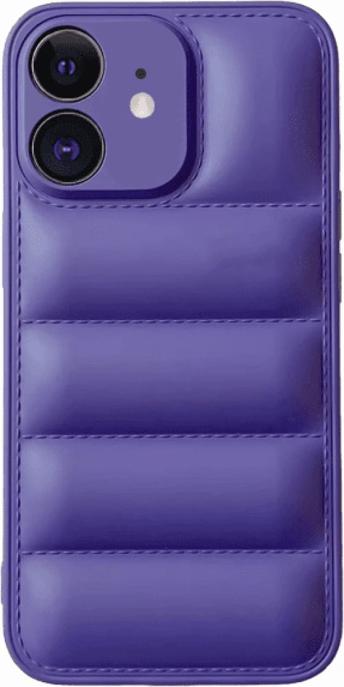 Fashion Soft Touch PUFFER Θήκη για iPhone 11 Purple