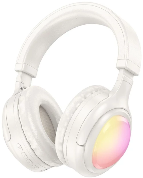 HOCO wireless headphones bluetooth W48 milky white