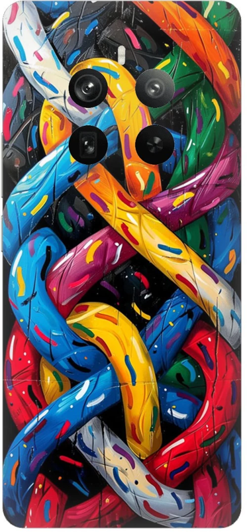 Colorful Threads Case θήκη για Realme 12 Pro+ 5G