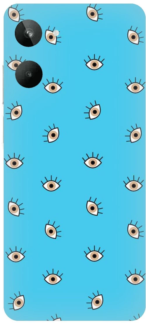 Eyes in Blue Silicone Case θήκη για Realme 10 4G