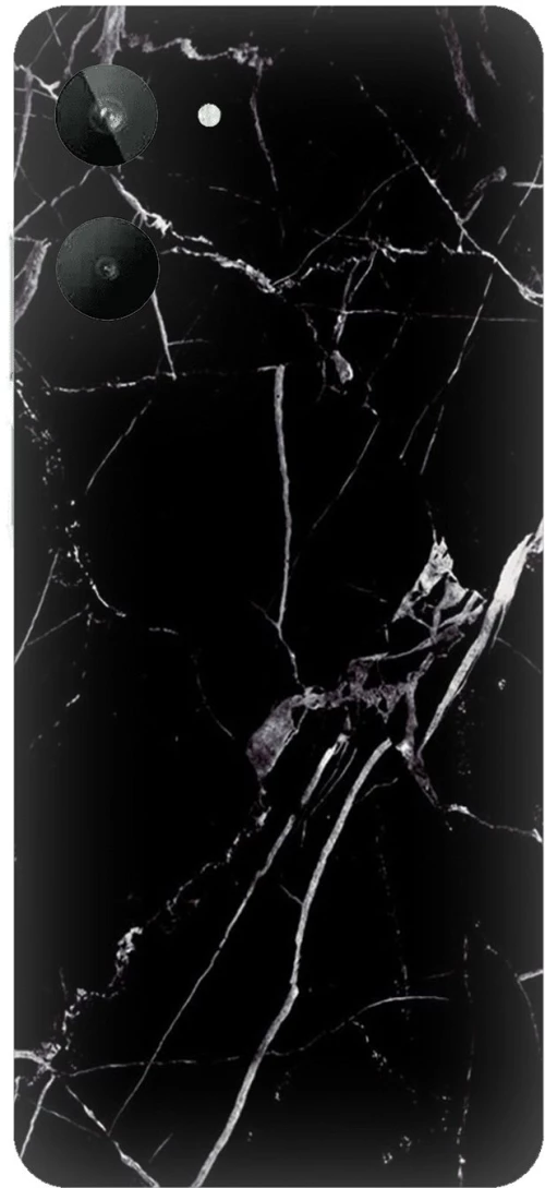 Marble Black Silicone Case θήκη για Realme 10 4G