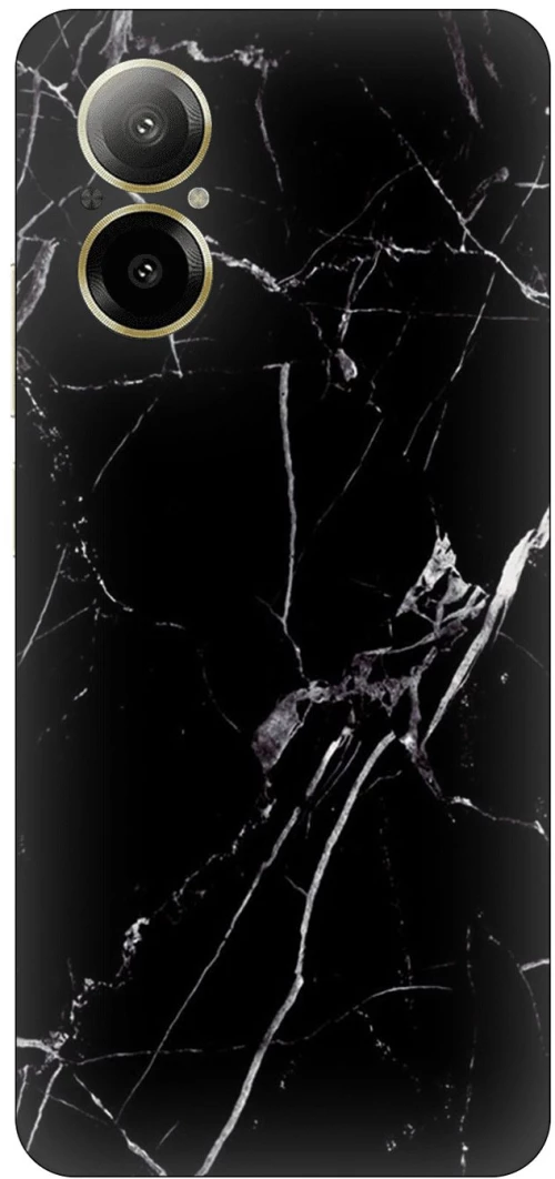 Marble Black Silicone Case θήκη για Realme C67