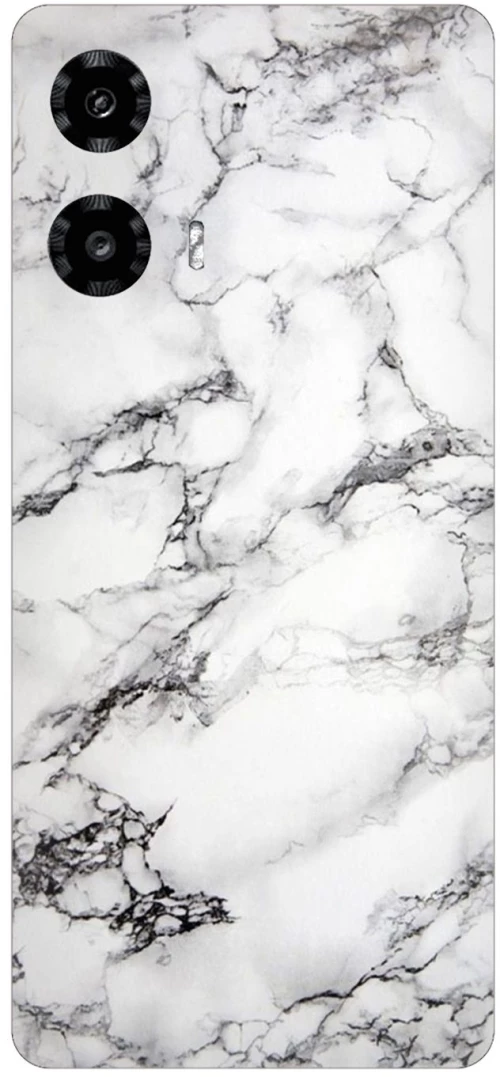 Marble White Silicone Case θήκη για Motorola Moto G24 4G