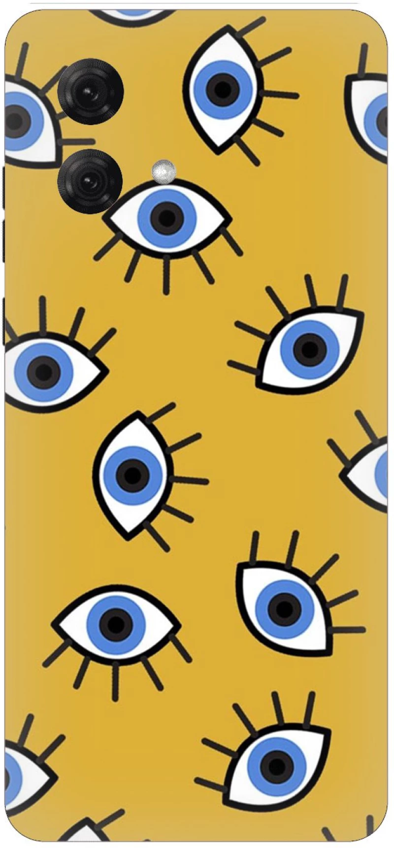 Eyes in Yellow Silicone Case θήκη για Motorola Moto G84 5G