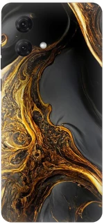Marble Black-Gold Silicone Case θήκη για Motorola Moto G84 5G
