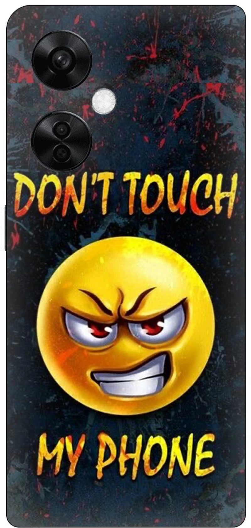 Don't Touch My Phone Emoji Silicone Case θήκη για OnePlus Nord CE 3 Lite 5G