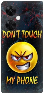 Don't Touch My Phone Emoji Silicone Case θήκη για OnePlus Nord CE 3 Lite 5G
