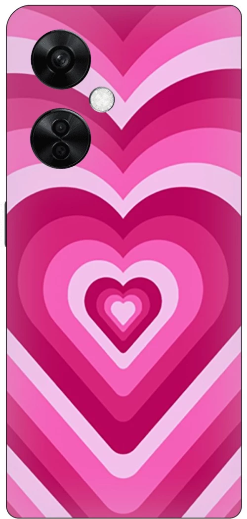 Pink Hearts Silicone Case θήκη για OnePlus Nord CE 3 Lite 5G