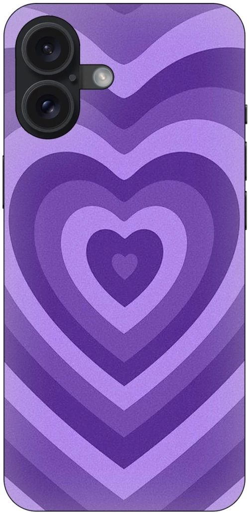 Purple Hearts Θήκη για iPhone 16