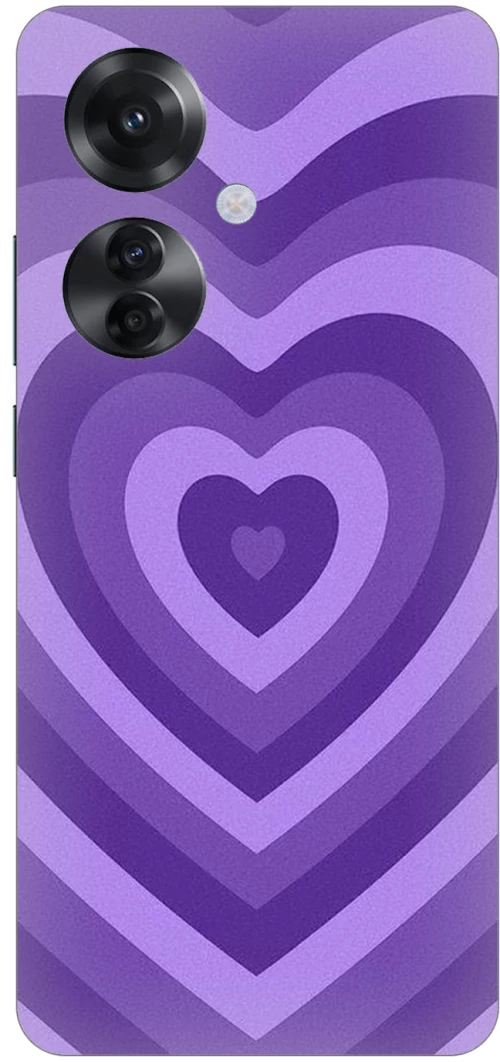 Purple Hearts Silicone Case θήκη για OPPO Reno11 F 5