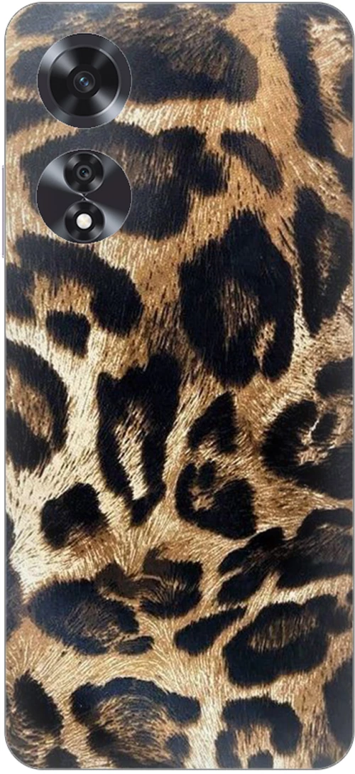 Animal Print Leopard Silicone Case θήκη για OPPO A60 4G
