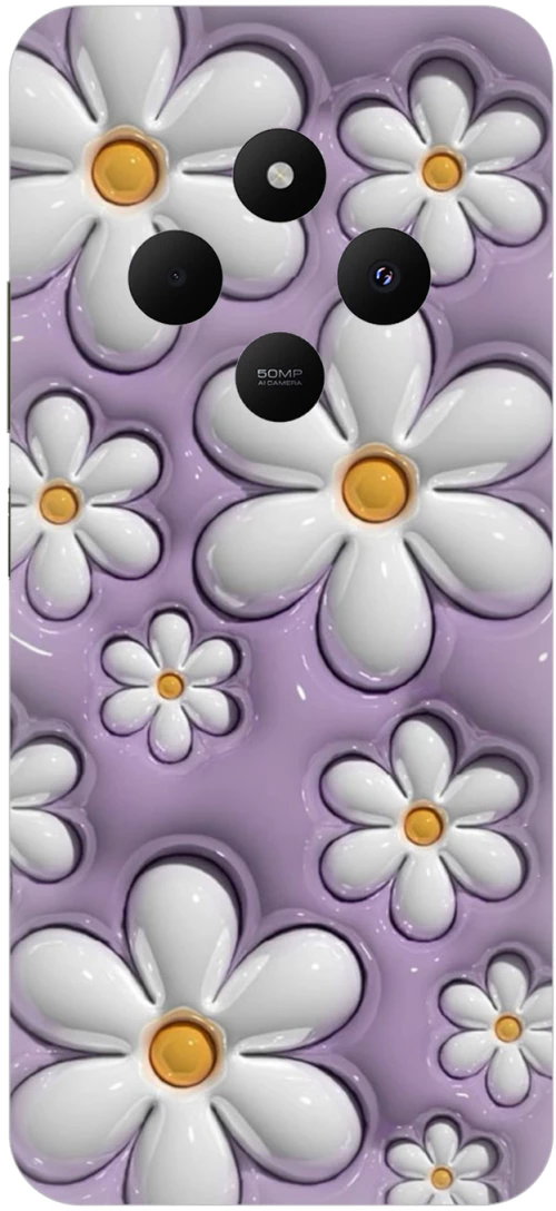 Flowers in Purple θήκη για Xiaomi Redmi 14C 4G