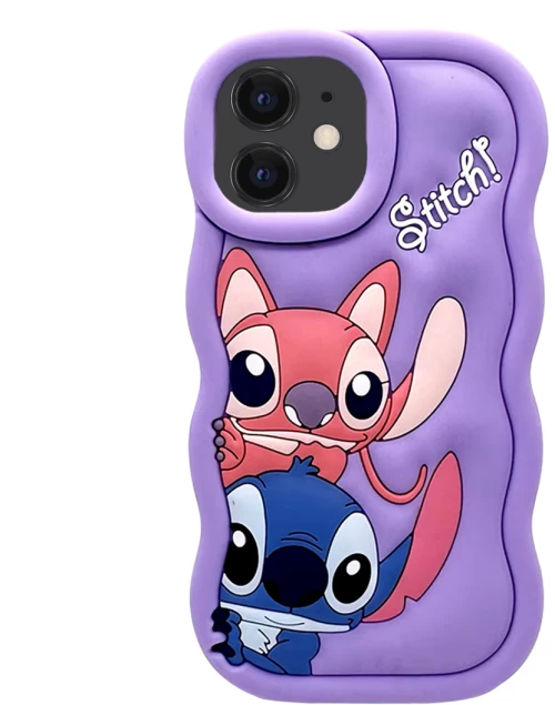 3D SOFT SHOCKPROOF Phone Case Ohana θήκη για iPhone 12 purple