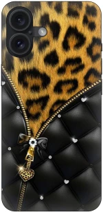 Animal Print Lady Cheetah Θήκη για iPhone 16 Plus