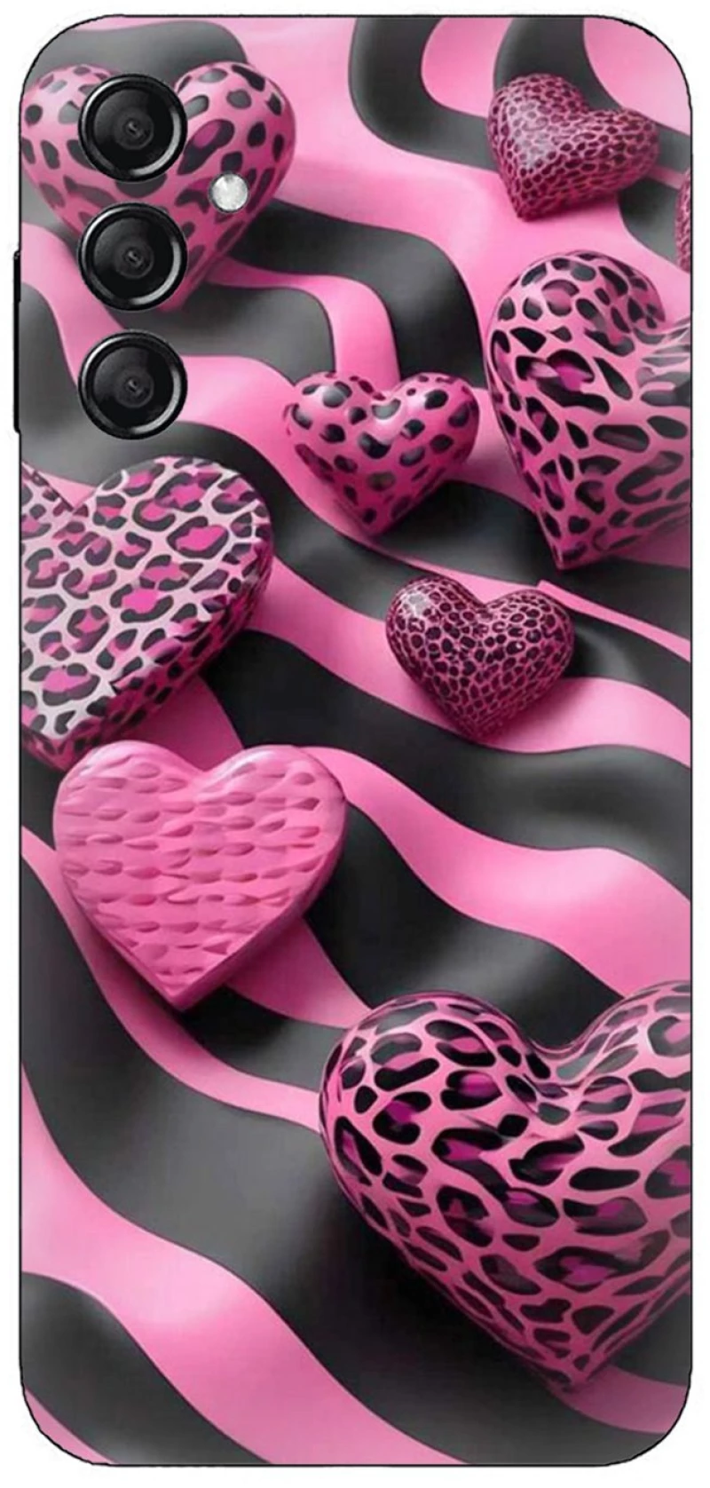 Leopard Hearts Case θήκη για Samsung Galaxy S25 5G