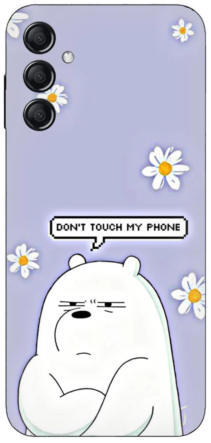 Don't Touch My Phone Bear Case θήκη για Samsung Galaxy S25+ Plus 5G