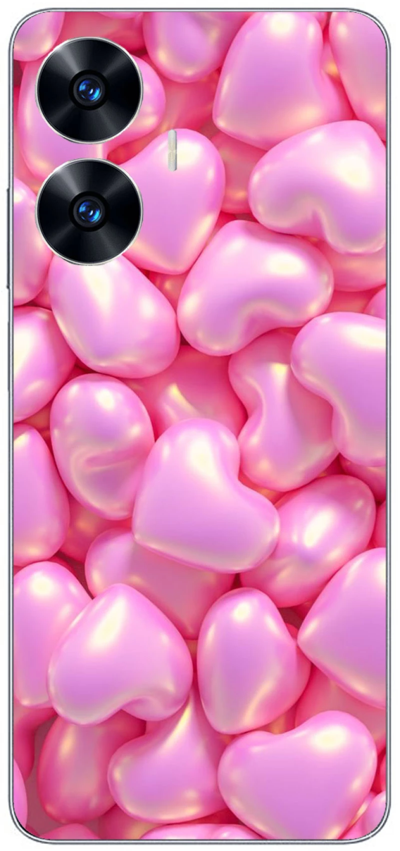 Pink Hearts Θήκη για Realme C55
