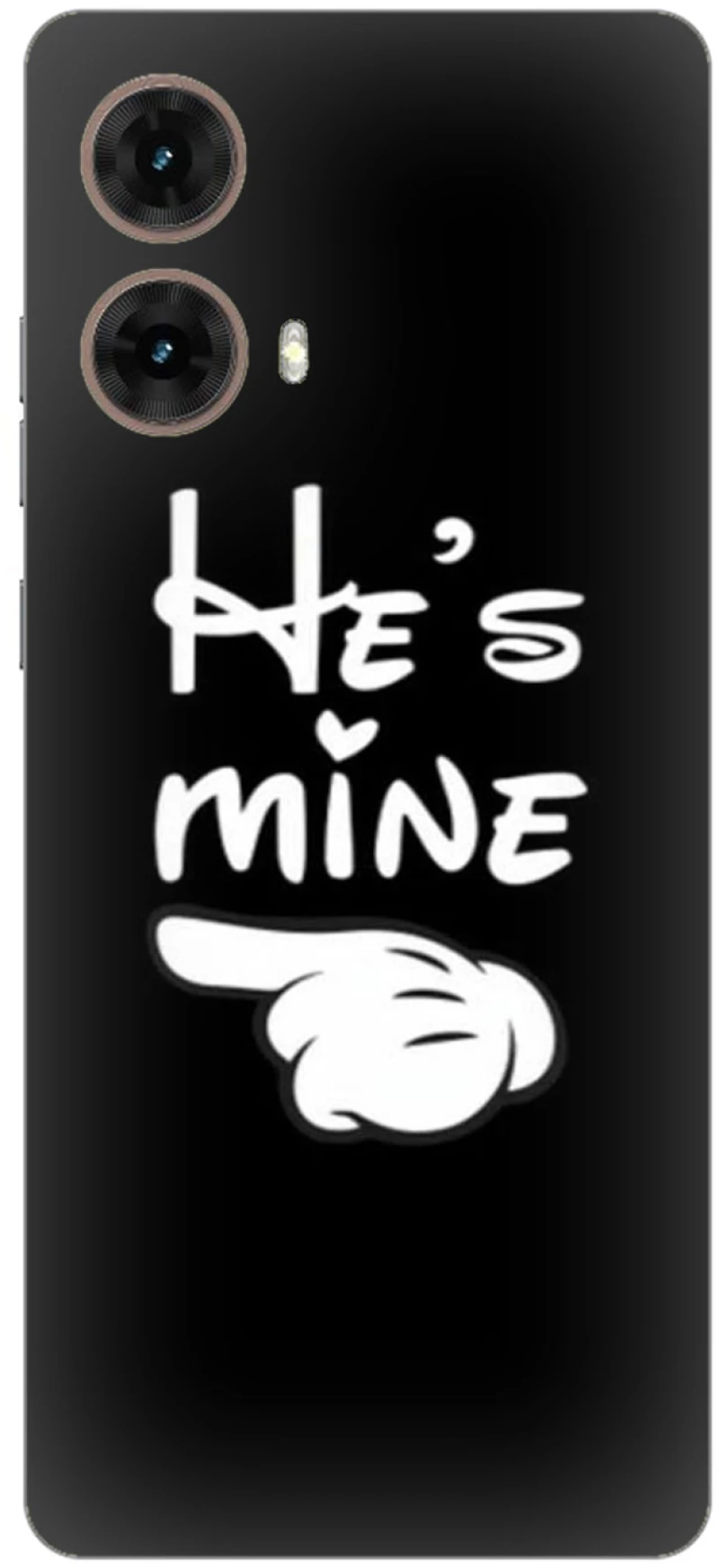 He's Mine Silicone Case Θήκη για Motorola Moto G85 5G