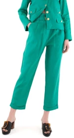 TWENTY-29 BELTED PANTS WOMEN TWENTY-29 ΠΡΑΣΙΝΟ (TNT-29-8285)