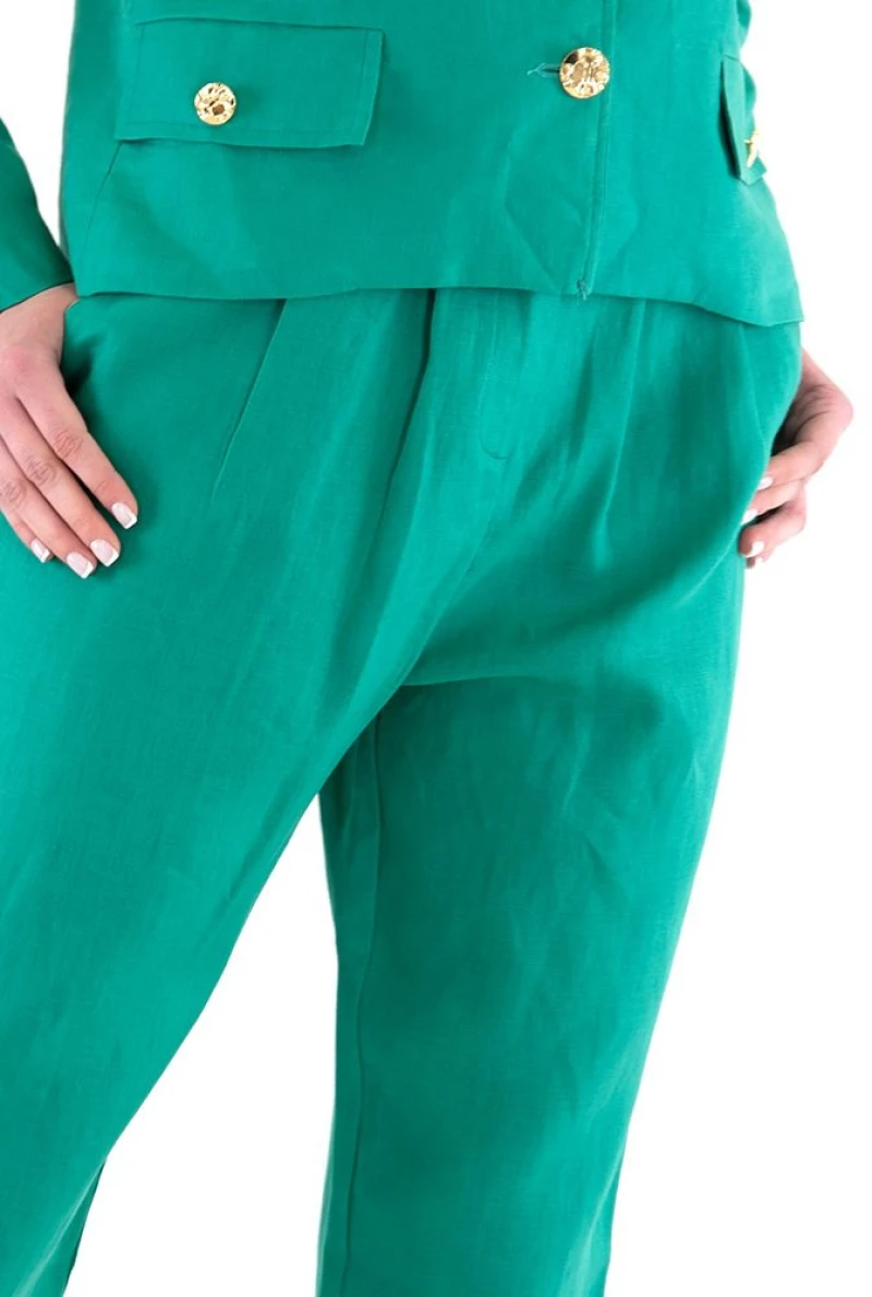 TWENTY-29 BELTED PANTS WOMEN TWENTY-29 ΠΡΑΣΙΝΟ (TNT-29-8285)