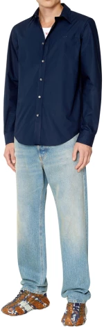 DIESEL S-BEN-CL SHIRT MEN DIESEL ΜΠΛΕ (A04105-0PCAL-81E)