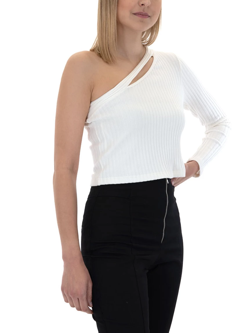 BLACK n BLACK TOP WOMEN BLACK & BLACK ΕΚΡΟΥ (W22B2160-OFF-WHITE)
