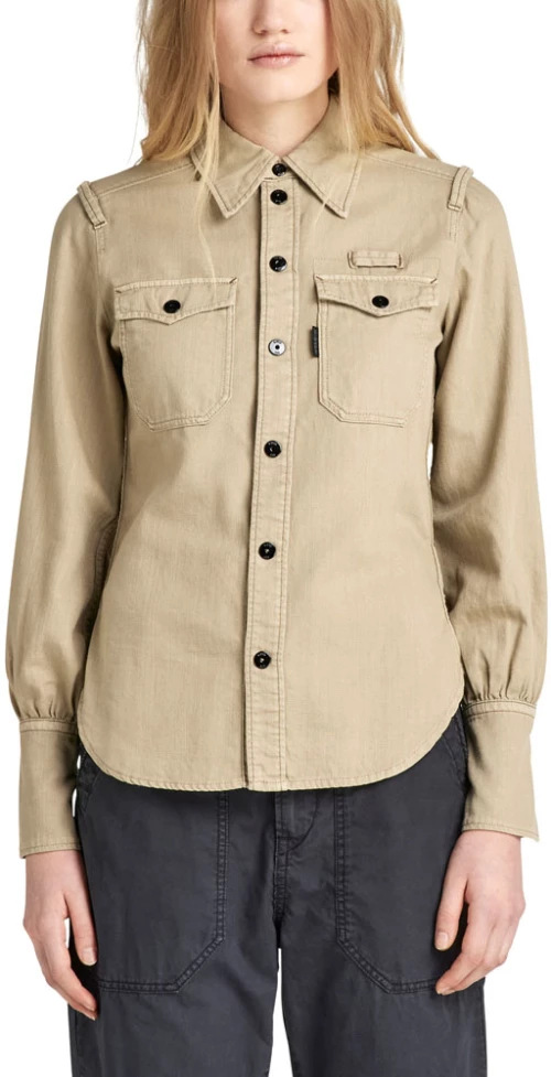 G-STAR RAW LONGSLEEVE SLIM FIT SHIRT WOMEN G-STAR RAW ΜΠΕΖ (D22156-7647-D439)