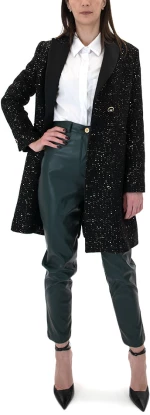 TWENTY-29 SEQUINED COAT WOMEN TWENTY-29 ΜΑΥΡΟ (TNT-29-8979-BLACK)
