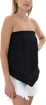 BAKER'S DOZEN STRAPLESS RELAXED FIT TOP WOMEN BAKER'S DOZEN ΜΑΥΡΟ (BKR-LD1090-BLACK)