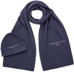 TOMMY HILFIGER HORIZON SCARF & BEANIE MEN TOMMY HILFIGER ΜΠΛΕ (AM0AM10357-DW6)