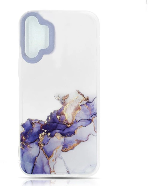 Watercolor Marble Samsung A32 5G #5 transparent / purple