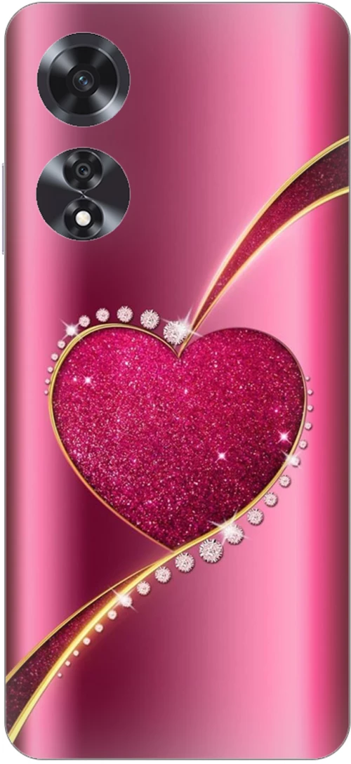 Shining Heart  Silicone Case θήκη για OPPO A60 4G