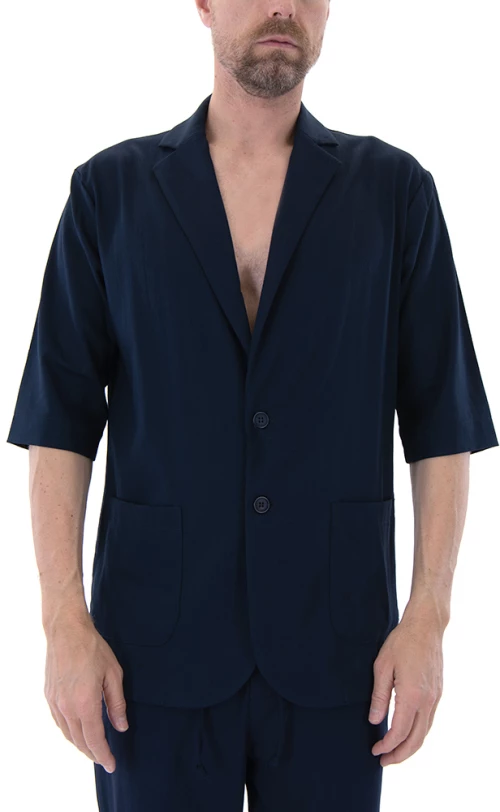 VITTORIO SANTO OVERSHIRT MEN VITTORIO ΜΠΛΕ (VTTR-300-23-SANTO-BLUE)