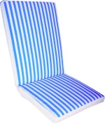 Μαξιλάρι Με Πλάτη Με Γαλάζια Κρεμ Ρίγα EPAM CUS-FOLD/14 43x95x5εκ. Πλάτη 55εκ.