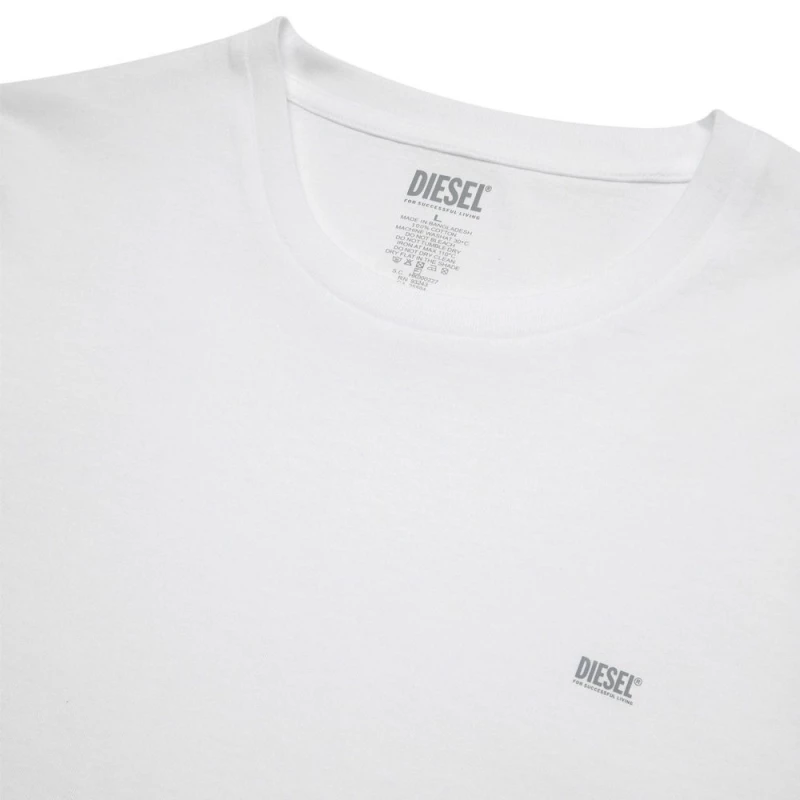 DIESEL UMTEE-RANDAL TUBE 2PACK T-SHIRT MEN DIESEL ΛΕΥΚΟ (A05427-0LDAS-E0041)
