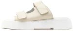 BACALI COLLECTION LEATHER SANDALS WOMEN BACALI COLLECTION ΕΚΡΟΥ (BCL-K22-04-L)