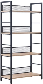 NEST ΒΙΒΛΙΟΘΗΚΗ ΦΥΣΙΚΟ ΜΑΥΡΟ 60x28x121